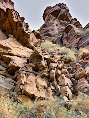 #2416 - Rock Face